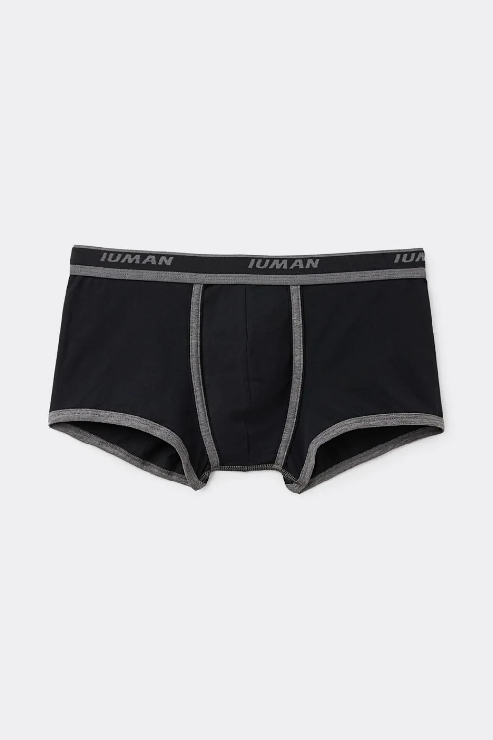 Bokserki|Bawełna Superior>Intimissimi Bokserki z Bawełny Superior z Logo czarny - 385i - nero/grafite melange