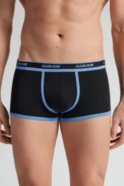 Bokserki|Bawełna Superior>Intimissimi Bokserki z Bawełny Superior z Logo czarny - 106k - nero/azzurro