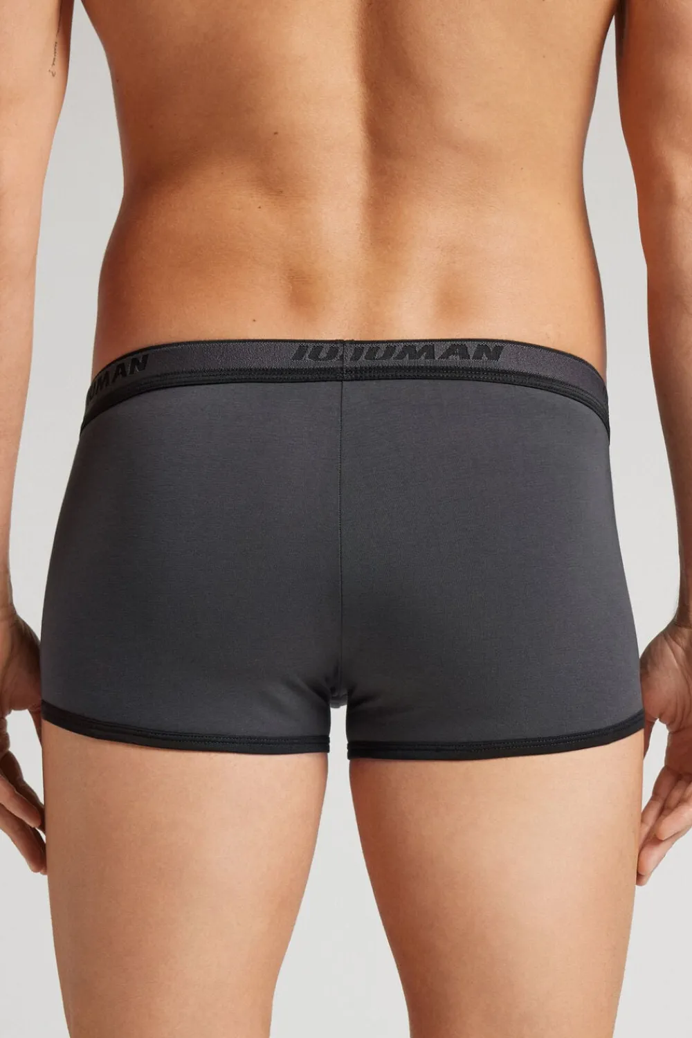 Bokserki|Bawełna Superior>Intimissimi Bokserki z Bawełny Superior z Logo czarny - 708j - dark grey/nero