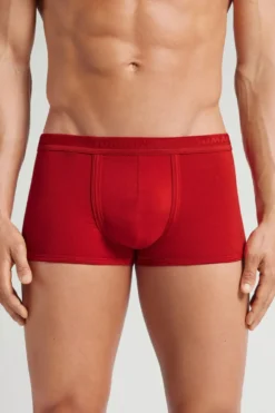 Bokserki|Bawełna Superior>Intimissimi Bokserki z Bawełny Superior z Logo czerwony - 5222 - rosso intenso/rosso