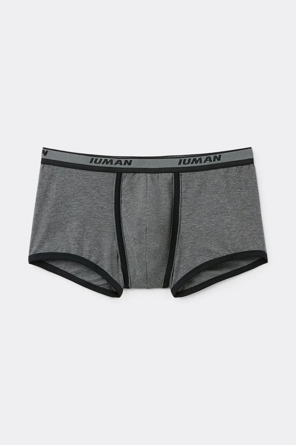 Bokserki|Bawełna Superior>Intimissimi Bokserki z Bawełny Superior z Logo czarny - 543i - grafite melange/nero