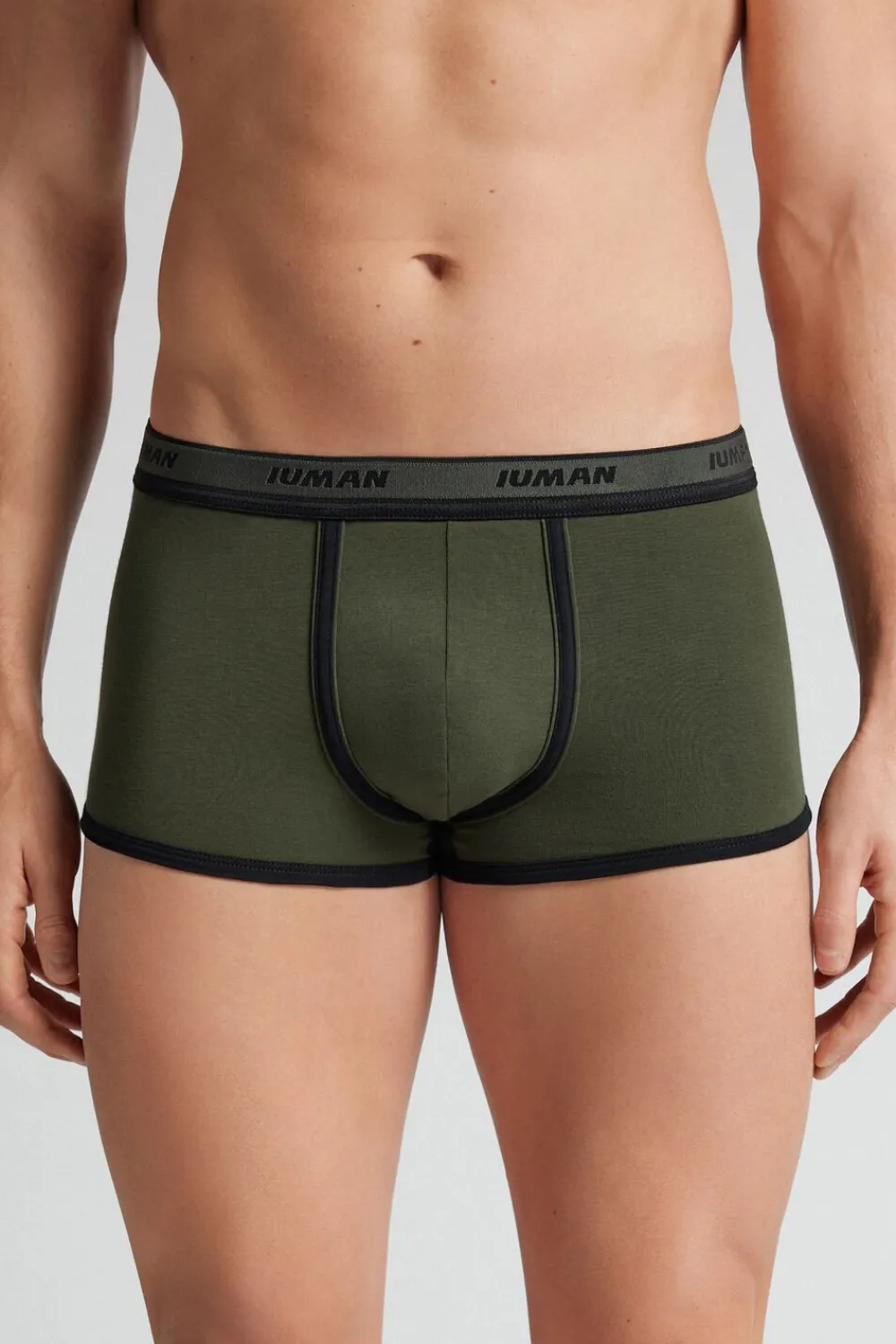 Bokserki|Bawełna Superior>Intimissimi Bokserki z Bawełny Superior z Logo zielony - 102k - verde truck/nero