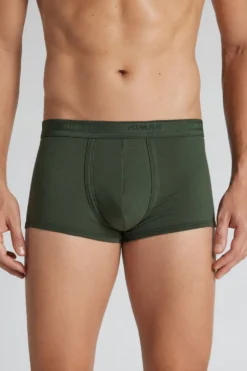 Bokserki|Bawełna Superior>Intimissimi Bokserki z Bawełny Superior z Logo zielony - 169k - verde salvia/verde salvia
