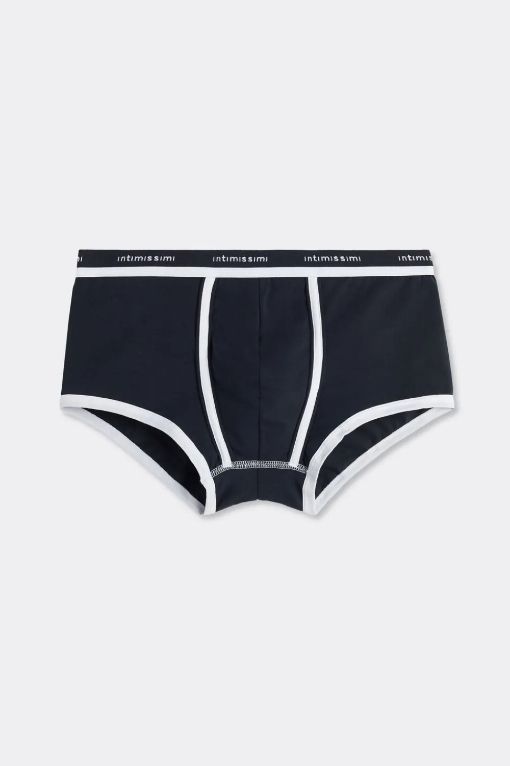 Bokserki|Bawełna Superior>Intimissimi Bokserki z Bawełny Superior z Logo - 3481 - blu notte/bianco