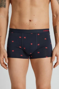 Bokserki|Bawełna Superior>Intimissimi Bokserki z Bawełny Superior z Nadrukiem w Kraby niebieski - 800 - blu notte