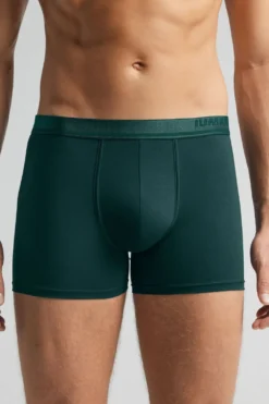 Bokserki|Merceryzowana Bawełna Filo Premium>Intimissimi Bokserki z Logo z Merceryzowanej Bawełny filo Premium zielony - 132j - verde scuro