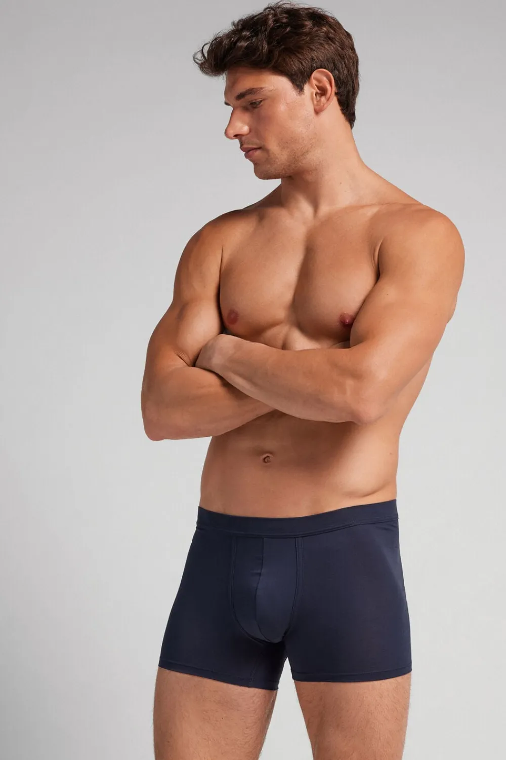 Bokserki|Merceryzowana Bawełna Filo Premium>Intimissimi Bokserki z Merceryzowanej Bawełny filo Premium niebieski - 490j - blu navy