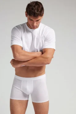 Bokserki|Merceryzowana Bawełna Filo Premium>Intimissimi Bokserki z Merceryzowanej Bawełny filo Premium biały - 001 - biały