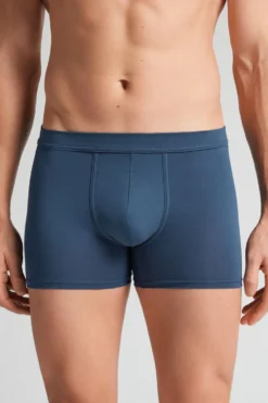 Bokserki|Merceryzowana Bawełna Filo Premium>Intimissimi Bokserki z Merceryzowanej Bawełny filo Premium niebieski - 886j - blu gas