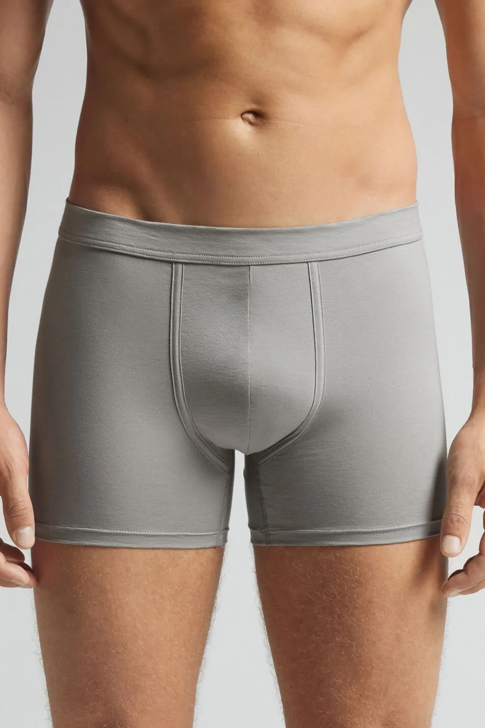 Bokserki|Merceryzowana Bawełna Filo Premium>Intimissimi Bokserki z Merceryzowanej Bawełny filo Premium szary - 958j - szary perłowy