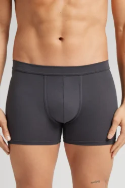 Bokserki|Merceryzowana Bawełna Filo Premium>Intimissimi Bokserki z Merceryzowanej Bawełny filo Premium szary - 4712 - dark grey
