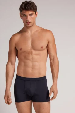 Bokserki|Mikrofibra>Intimissimi Bokserki z Mikrofibry niebieski - 800 - blu notte