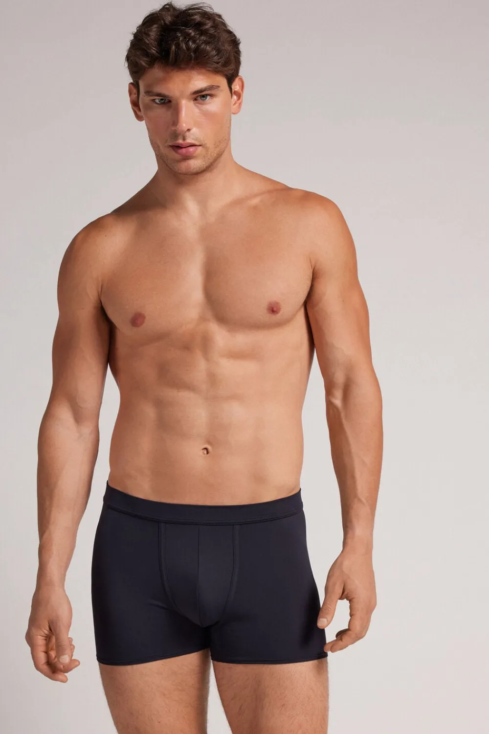 Bokserki|Mikrofibra>Intimissimi Bokserki z Mikrofibry niebieski - 800 - blu notte