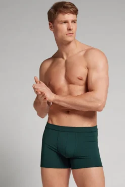 Bokserki|Mikrofibra>Intimissimi Bokserki z Mikrofibry zielony - 132j - verde scuro