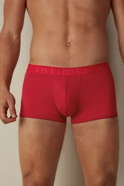 Bokserki|Mikrofibra>Intimissimi Bokserki z Mikrofibry z Logo czerwony - 887 - czerwony
