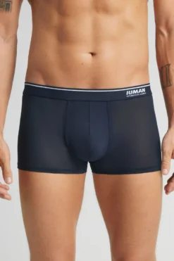 Bokserki>Intimissimi Bokserki z Mikrosiateczki Super Fresh niebieski - 800 - blu notte