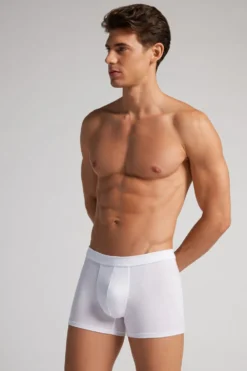Bokserki|Soft Silk>Intimissimi Bokserki z tkaniny Soft Silk biały - 001 - biały