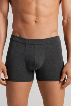 Bokserki|Soft Silk>Intimissimi Bokserki z tkaniny Soft Silk szary - 040 - grigio scuro melange
