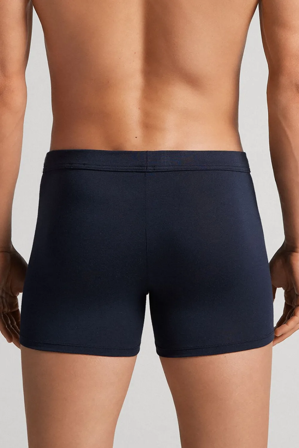 Bokserki|Soft Silk>Intimissimi Bokserki z tkaniny Soft Silk niebieski - 800 - blu notte