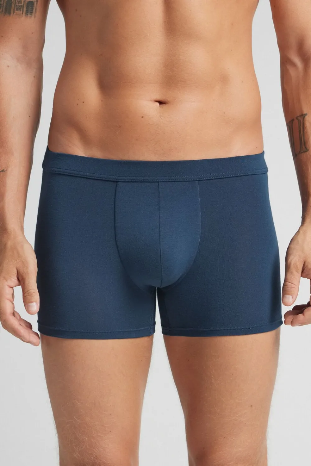 Bokserki|Soft Silk>Intimissimi Bokserki z tkaniny Soft Silk niebieski - 886j - blu gas