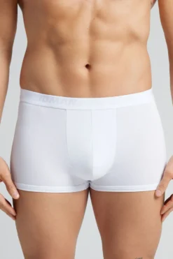 Bokserki|Mikrofibra>Intimissimi Bokser z Mikrofibry z Logo biały - 001 - biały