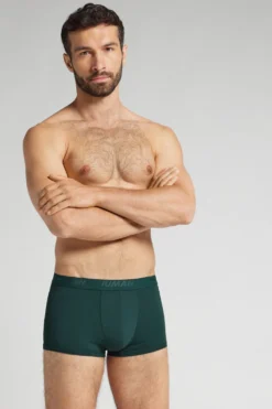 Bokserki|Mikrofibra>Intimissimi Bokser z Mikrofibry z Logo zielony - 132j - verde scuro