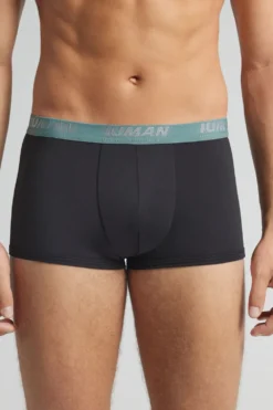 Bokserki|Mikrofibra>Intimissimi Bokser z Mikrofibry z Logo czarny - 977j - nero/woods green