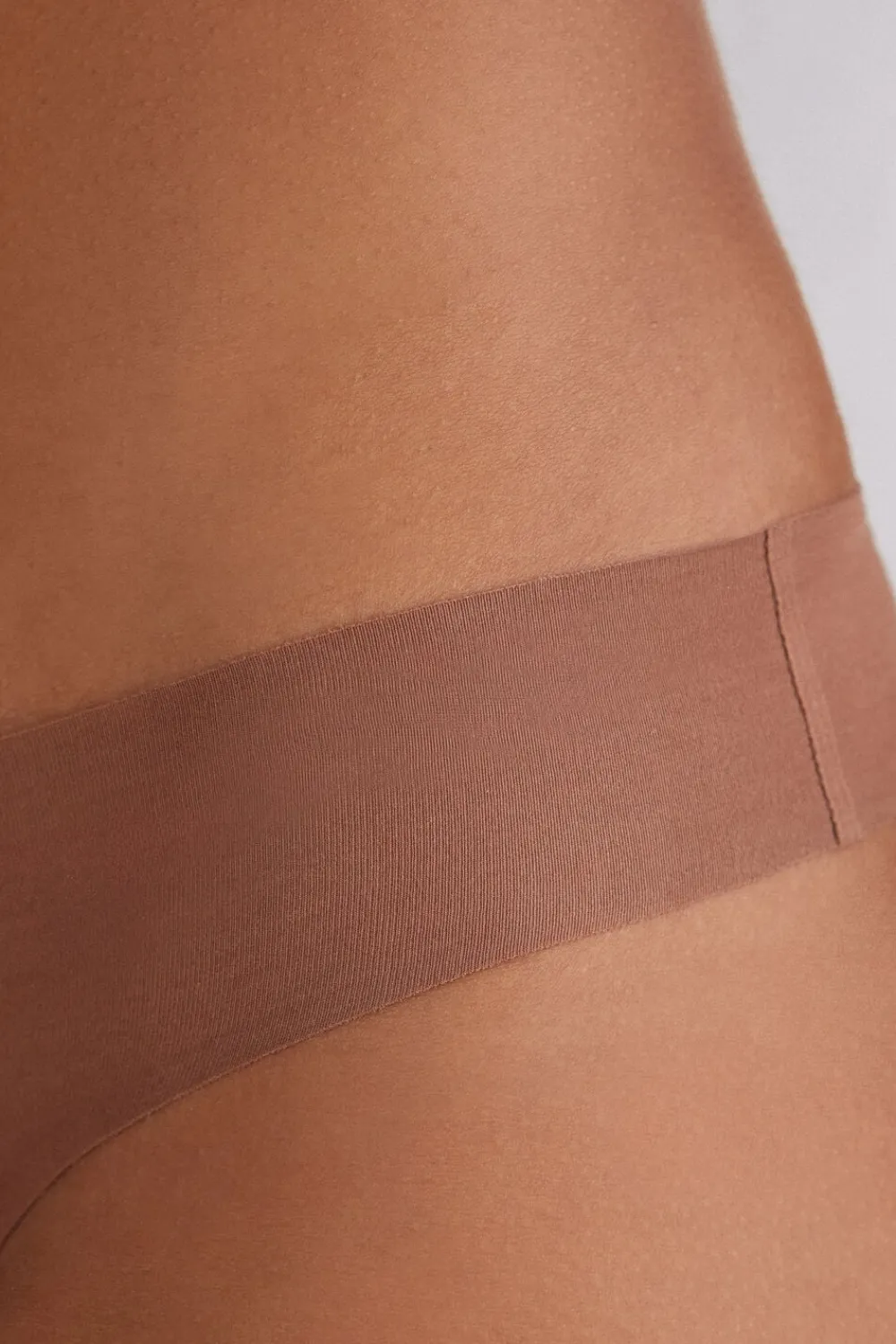 Brazyliany|Bawełna>Intimissimi Brazyliany Bezszwowe Bawełniane naturalny - 502i - caramel