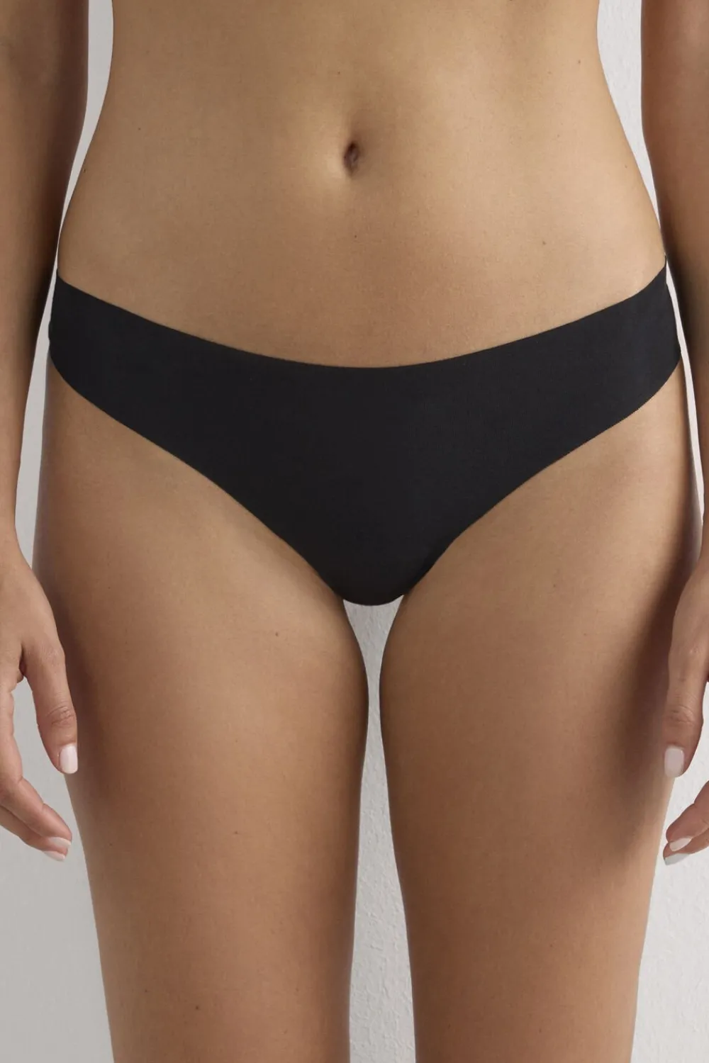 Brazyliany>Intimissimi Brazyliany Bezszwowe Bawełniane czarny - 019 - czarny