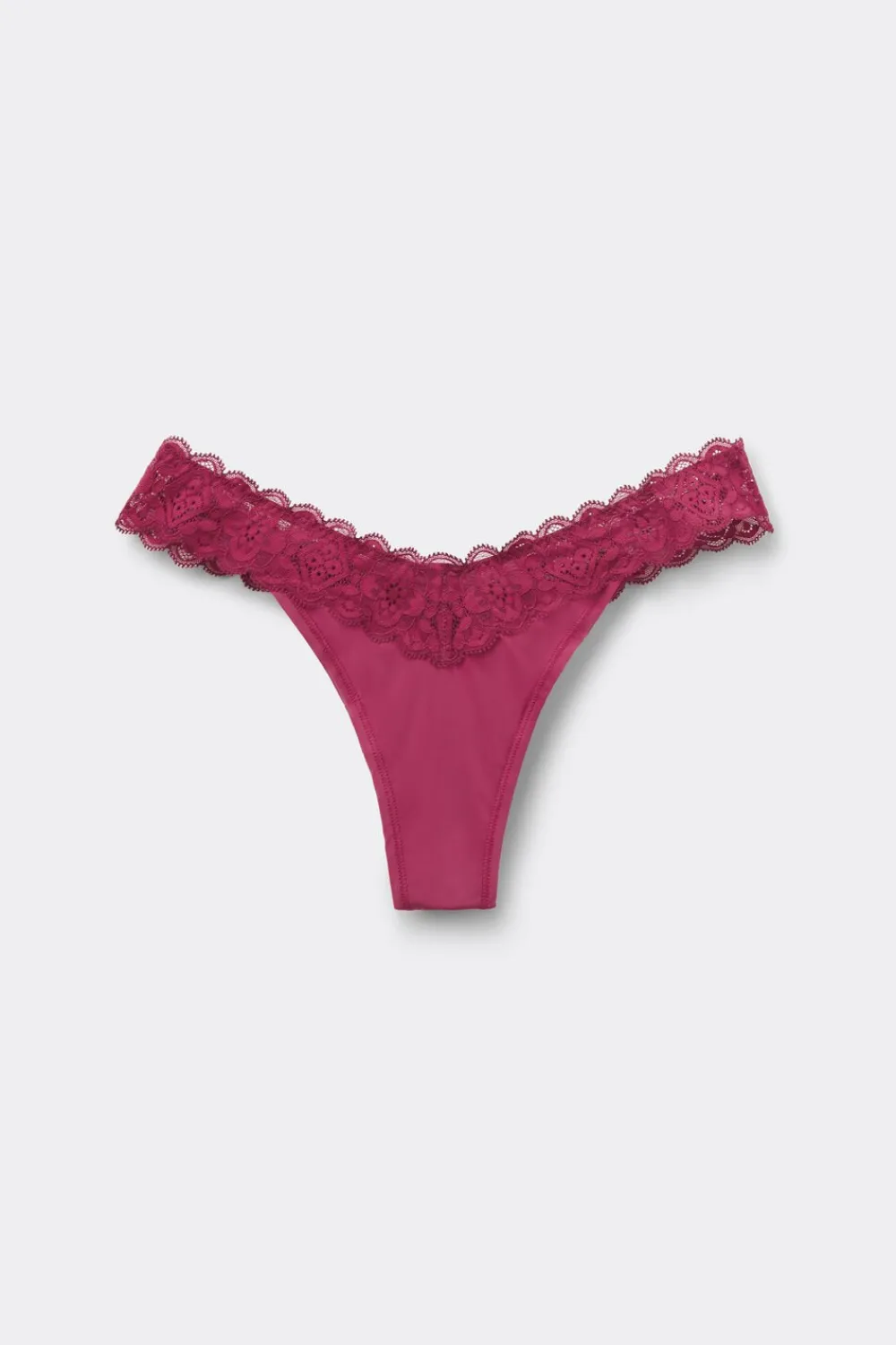 Brazyliany>Intimissimi Brazyliany wStylu Lat 80. zKoronki iMikrofibry różowy - 110k - cherry pink