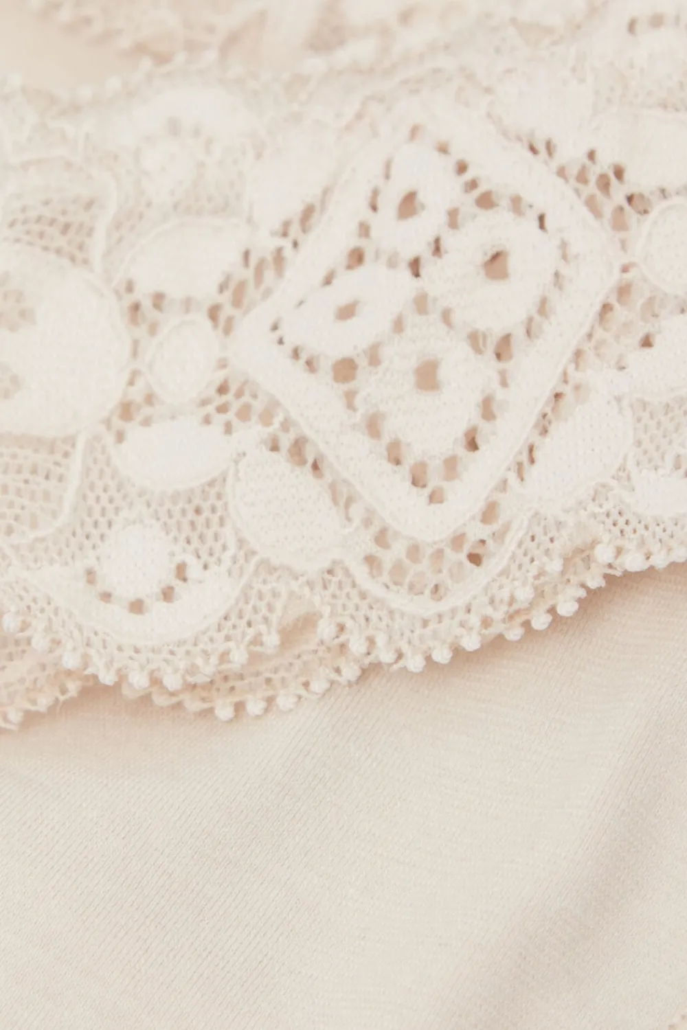 Brazyliany|Bawełna>Intimissimi Brazyliany wStylu Lat 80. zKoronki iBawełny naturalny - 2280 - cream