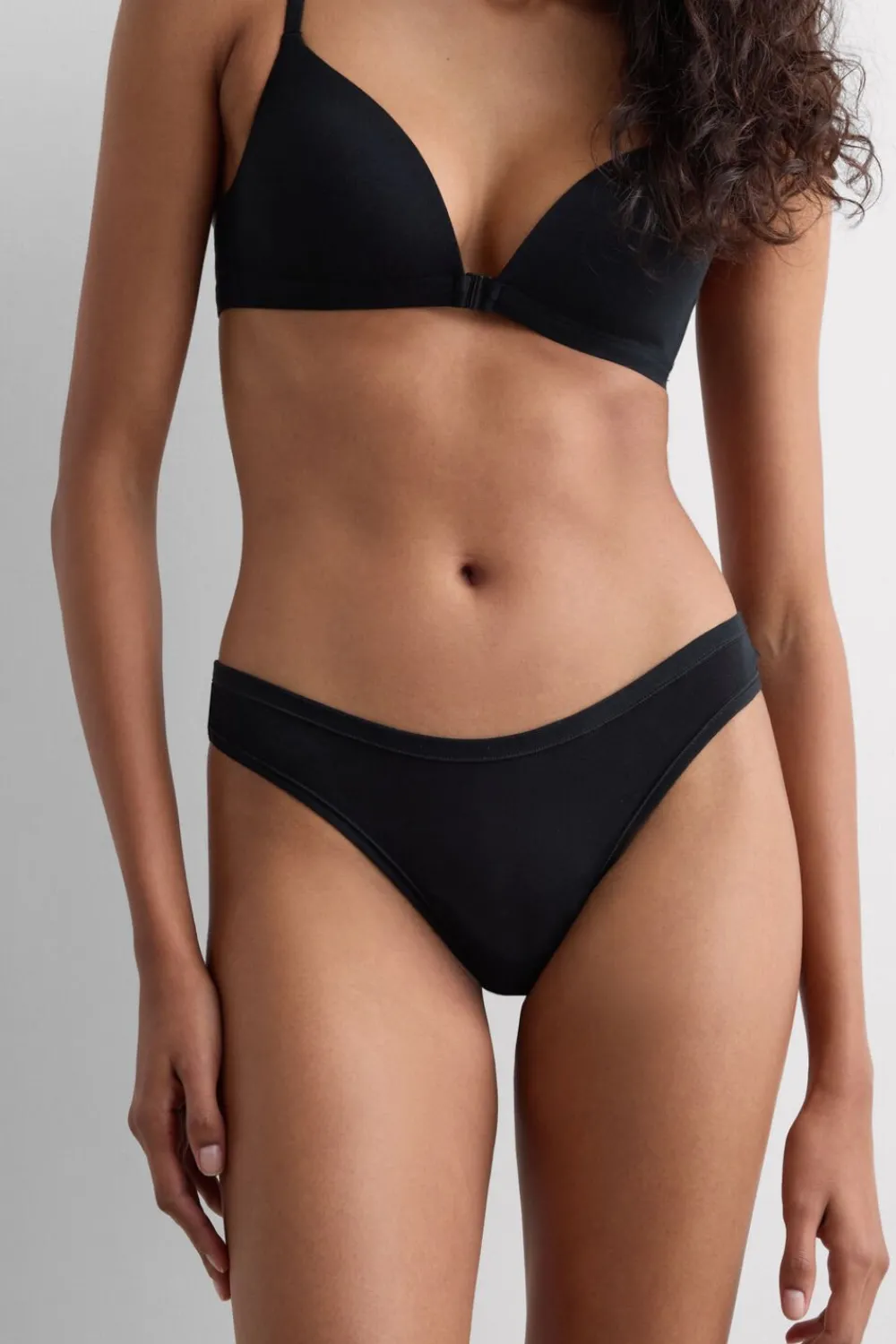 Brazyliany|Bawełna Ultralight>Intimissimi Brazyliany z Bawełny Ultralight Cotton czarny - 019 - czarny