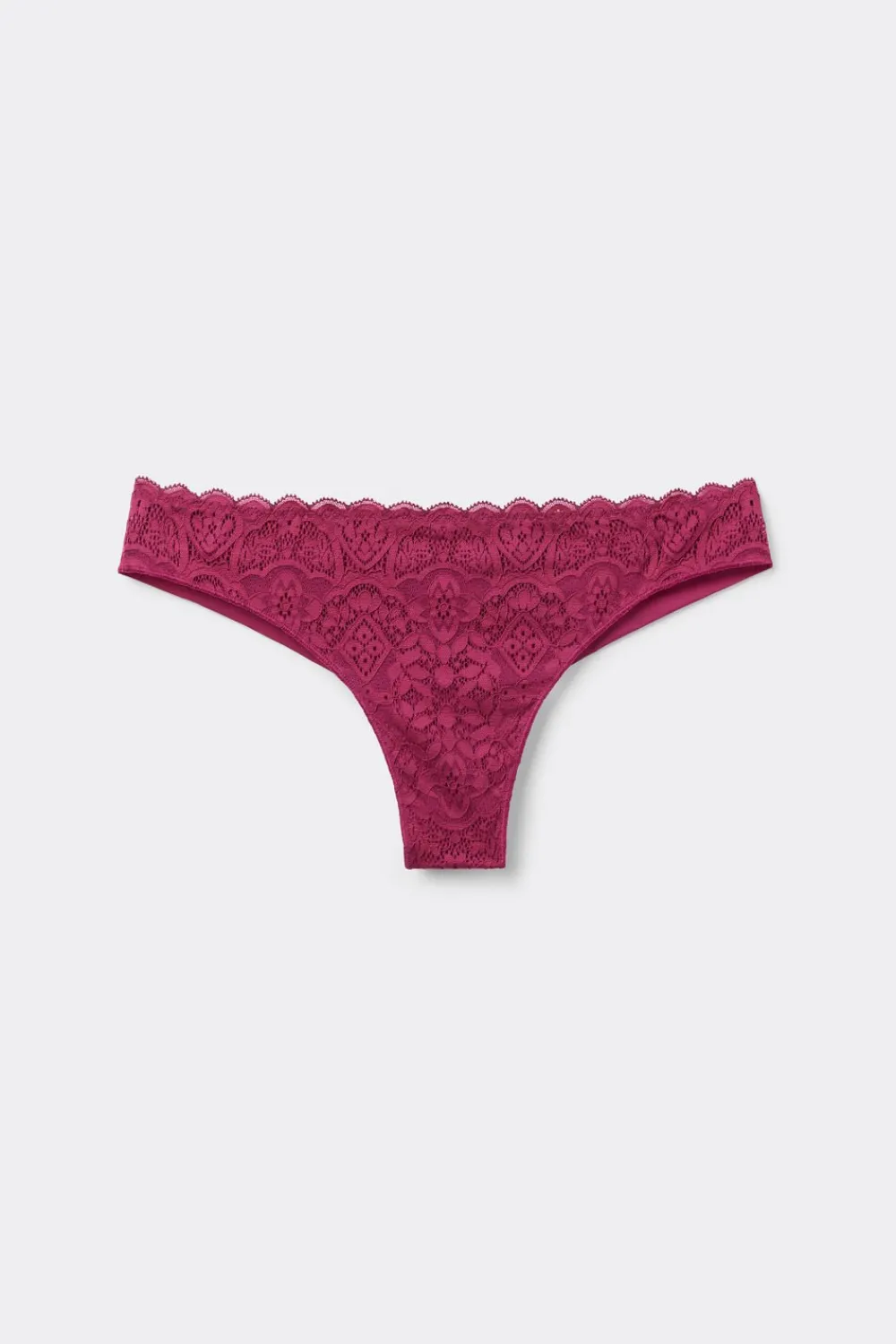 Brazyliany>Intimissimi Brazyliany z Koronki i Mikrofibry różowy - 110k - cherry pink