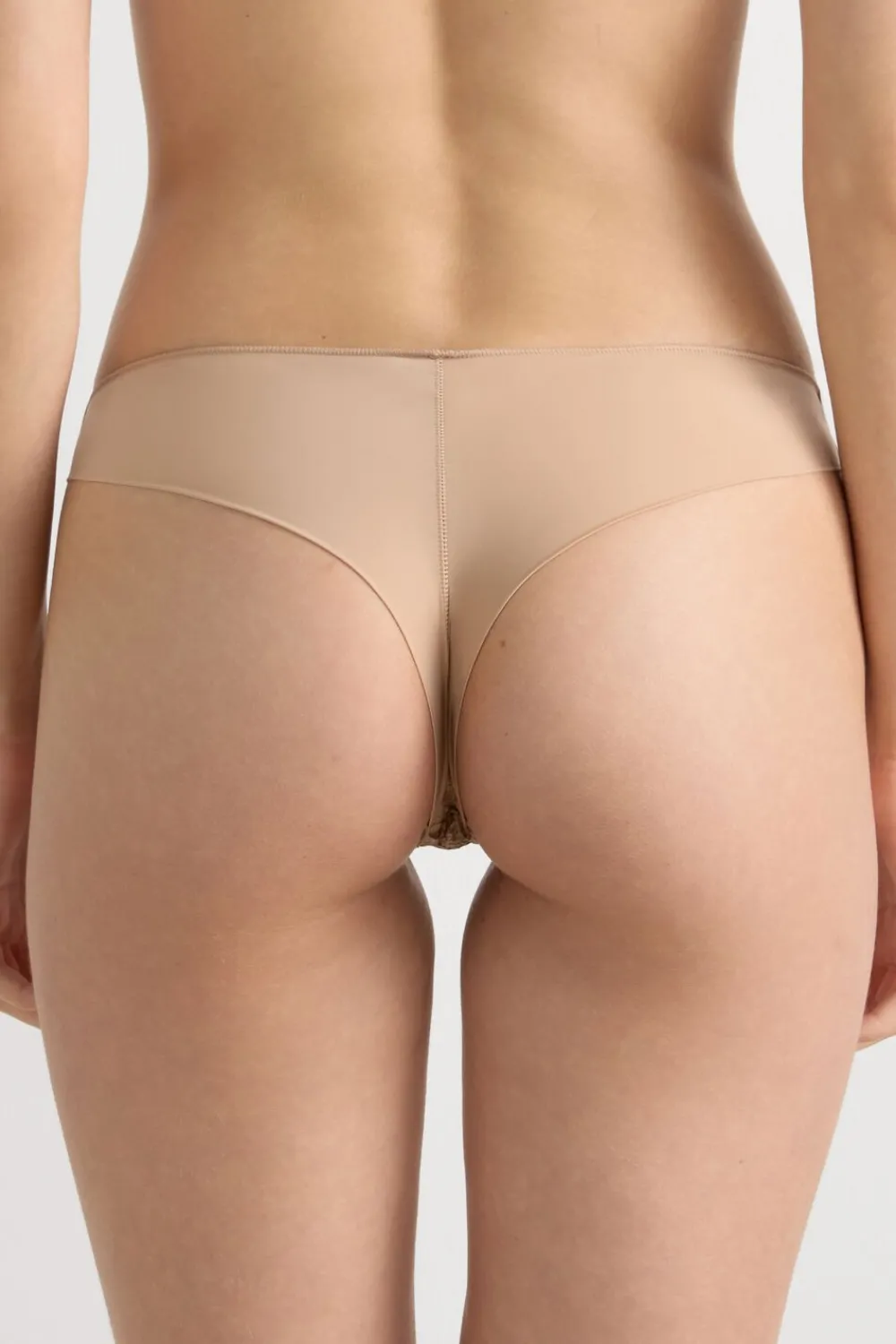 Brazyliany|Koronka>Intimissimi Brazyliany z Koronki i Mikrofibry naturalny - 044 - honey