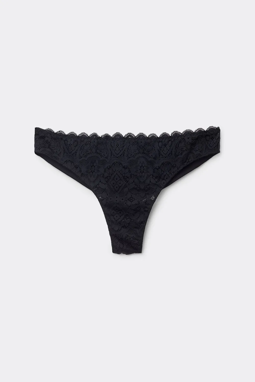 Brazyliany|Koronka>Intimissimi Brazyliany z Koronki i Mikrofibry czarny - 019 - czarny