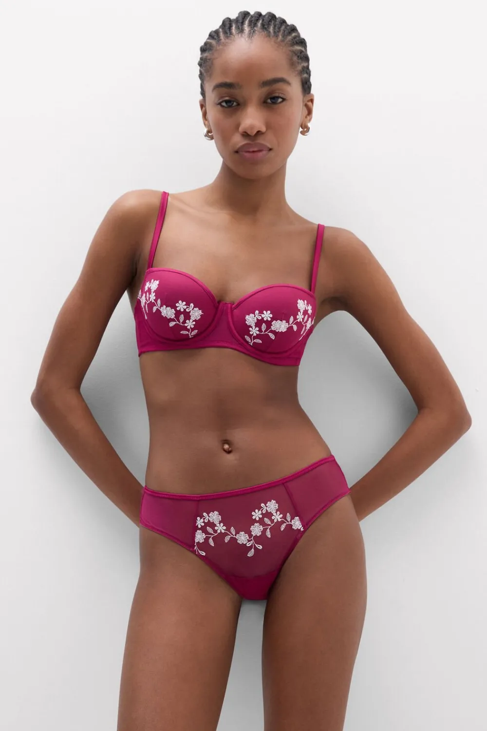 Brazyliany>Intimissimi Brazyliany z Tiulu Brighten Your Day różowy - 110k - cherry pink