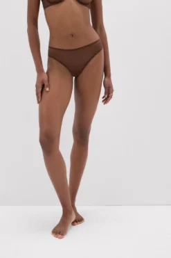Brazyliany|Invisible Touch>Intimissimi Brazyliany z Tiulu Invisible Touch brązowy - 876j - cocoa brown