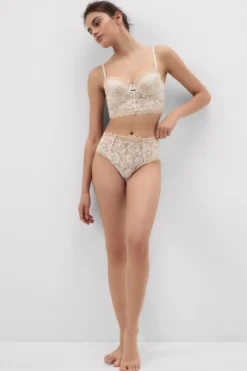 Bokserki|Z Wysokim Stanem>Intimissimi Brazylijskie Figi Culotte Midsummer Dream beige - 118k - natural/cream beige