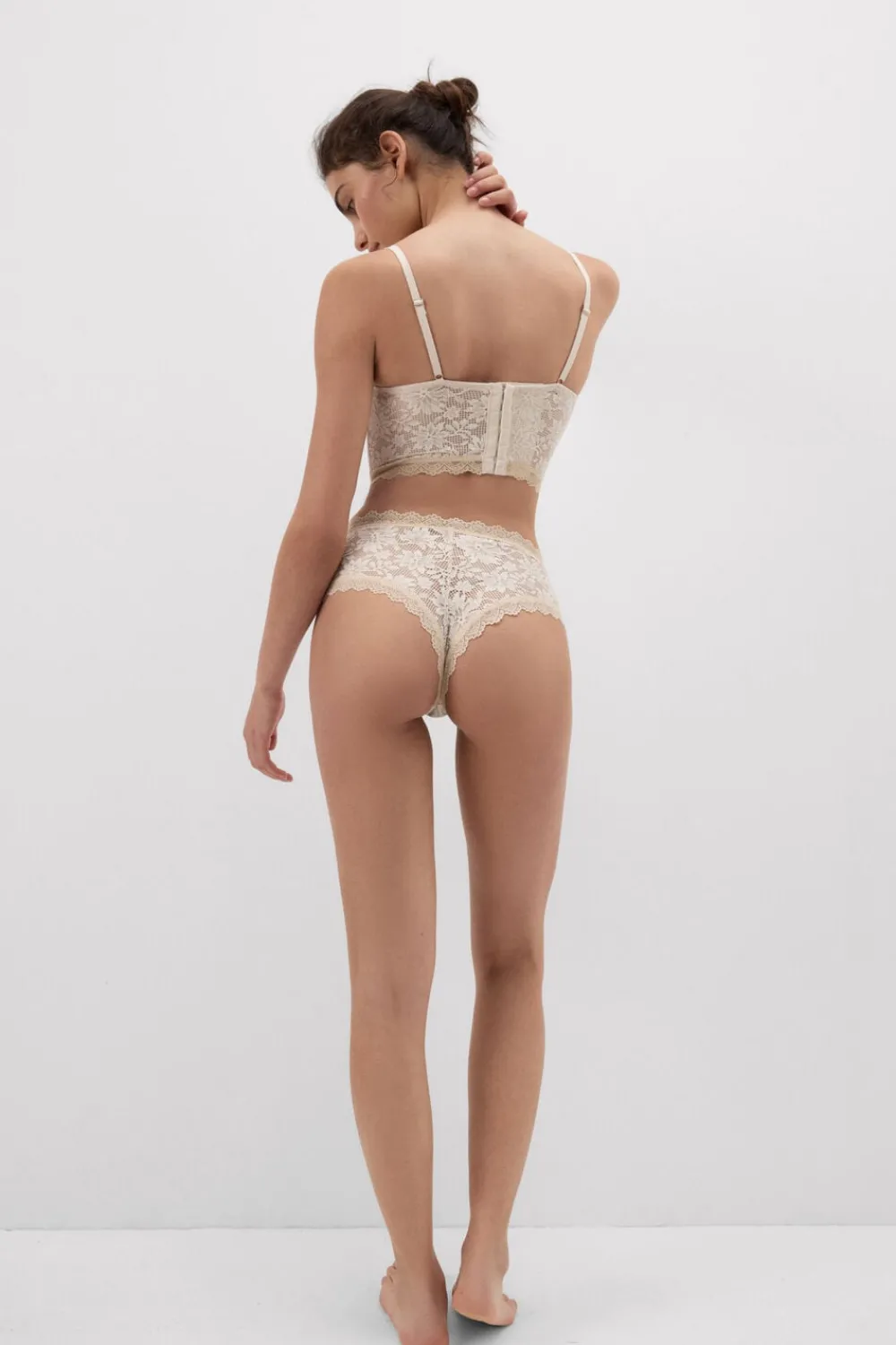 Bokserki|Z Wysokim Stanem>Intimissimi Brazylijskie Figi Culotte Midsummer Dream beige - 118k - natural/cream beige