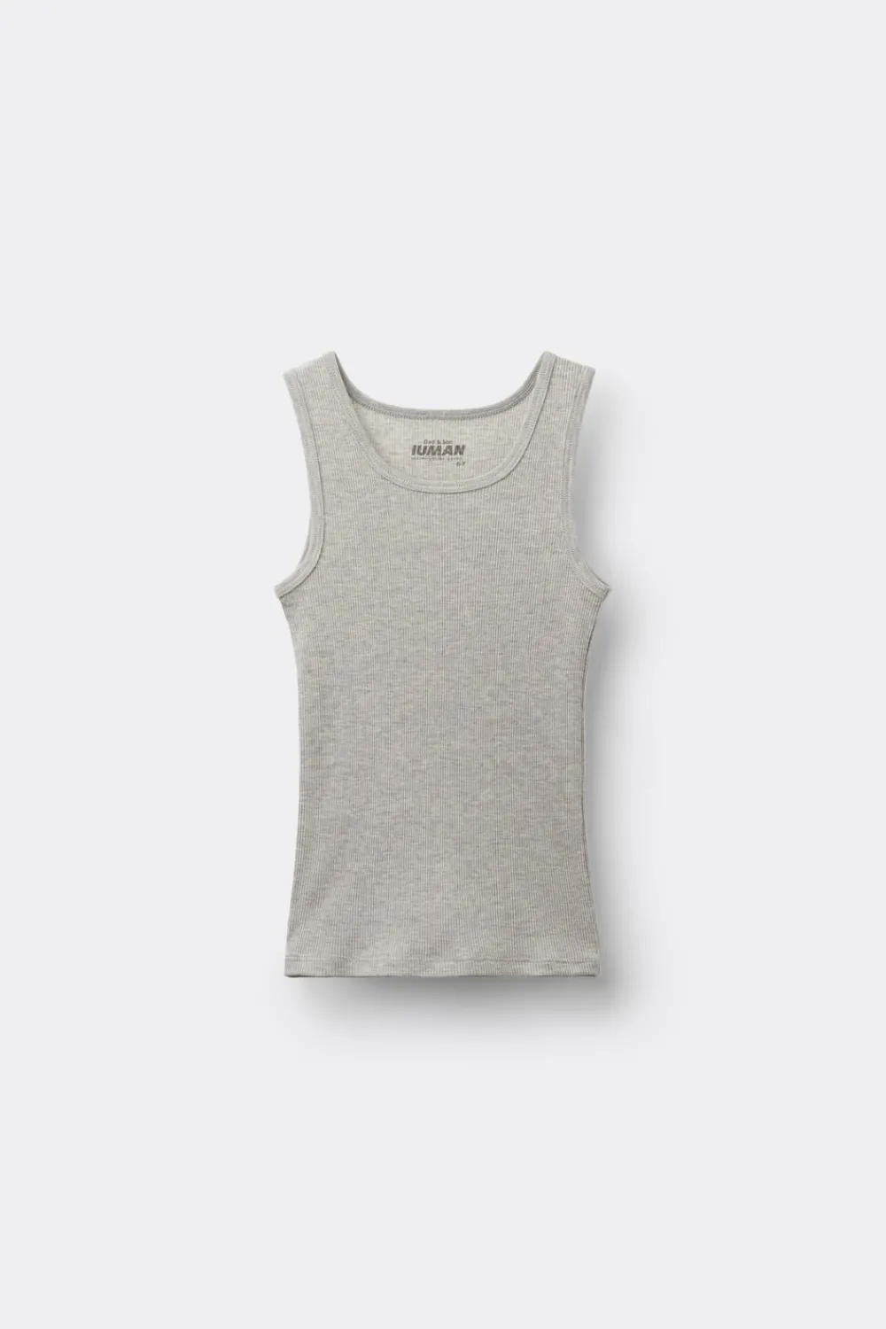 Chłopiec>Intimissimi Chłopięca Koszulka w Prążki z Bawełny Superior szary - 031 - grigio melange chiaro