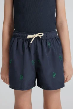 Chłopiec>Intimissimi Chłopięce Bokserki Kąpielowe z Haftem w Kaktusy niebieski - 150k - cactus blu intenso