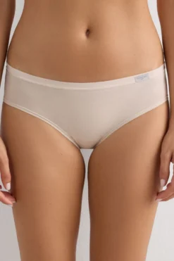 Figi|Bawełna>Intimissimi Dopasowane Figi Klasyczne z Bawełny naturalny - 2280 - cream