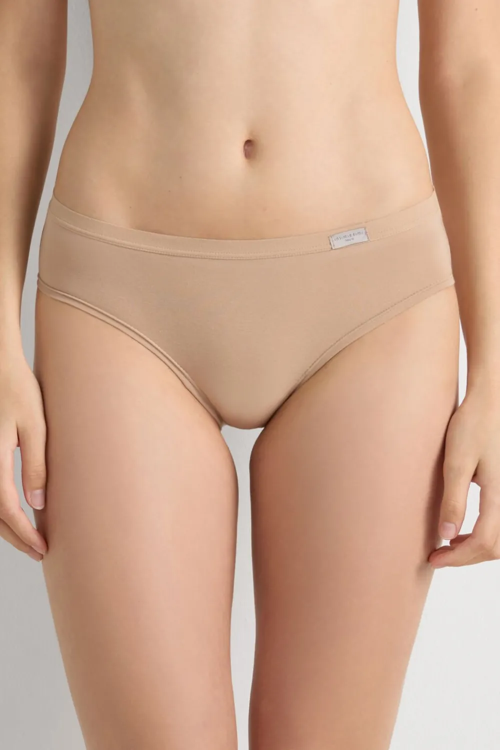 Figi|Bawełna>Intimissimi Dopasowane Figi Klasyczne z Bawełny naturalny - 044 - honey