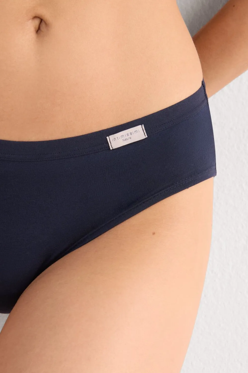 Figi|Bawełna>Intimissimi Dopasowane Figi Klasyczne z Bawełny niebieski - 1467 - intensywny niebieski