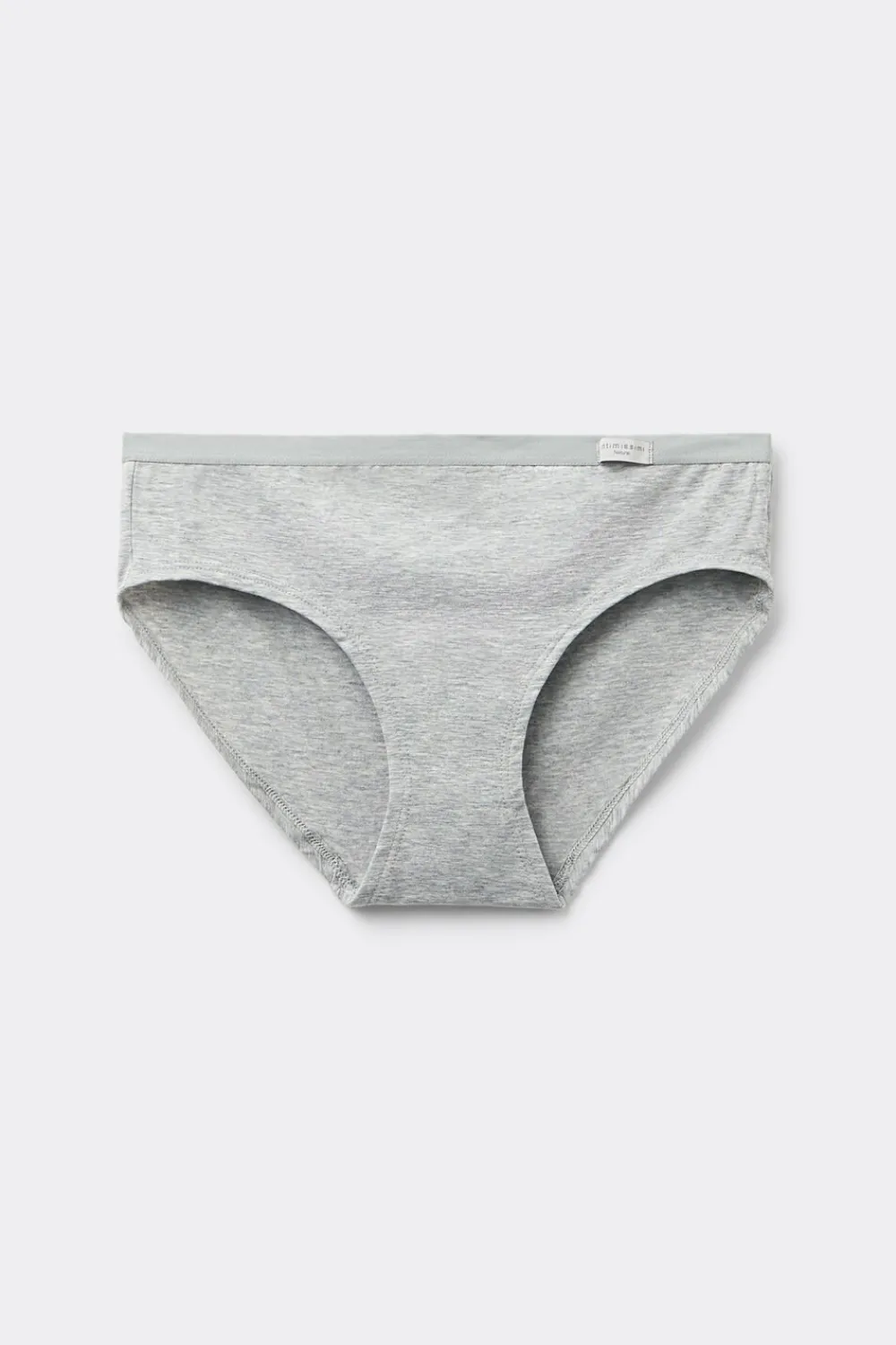 Figi|Bawełna>Intimissimi Dopasowane Figi Klasyczne z Bawełny szary - 031 - grigio melange chiaro