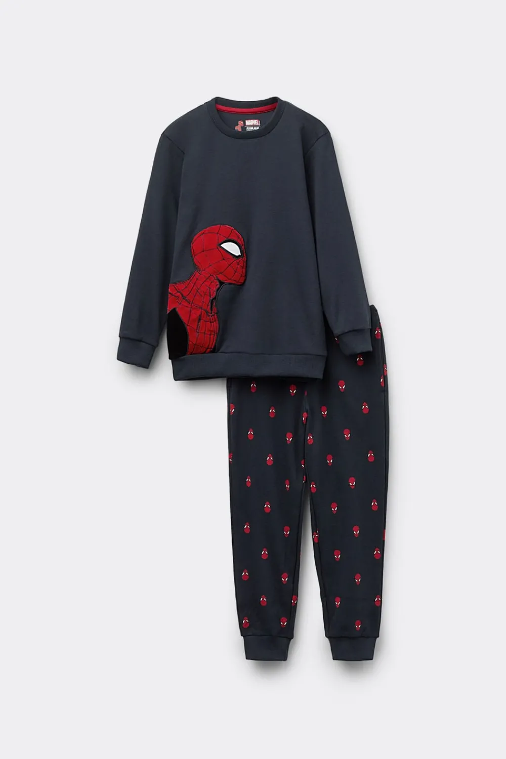Chłopiec>Intimissimi Długa Piżama Dziecięca z Bawełny Marvel Spiderman niebieski - 800 - blu notte