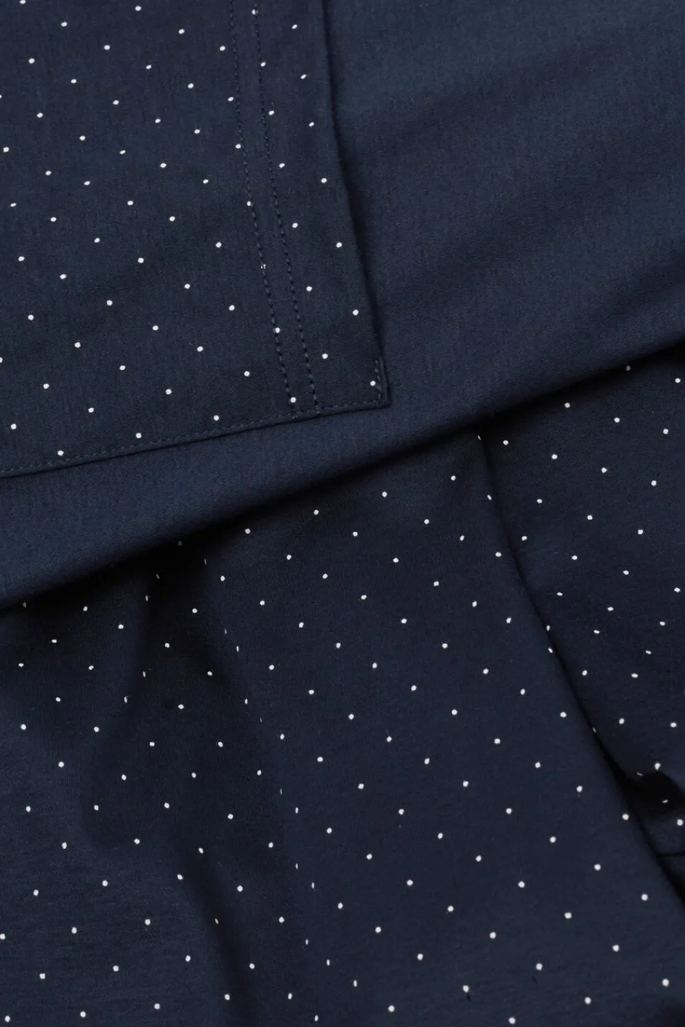 Piżamy Długie|Merceryzowana Bawełna Filo Premium>Intimissimi Długa Piżama z Merceryzowanej Bawełny filo Premium z Nadrukiem w Groszki niebieski - 490j - blu navy