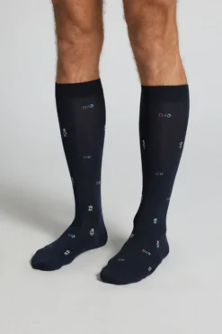 Skarpetki Długie>Intimissimi Długie Skarpety Bawełniane niebieski - 089k - blu scuro best dad