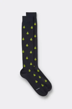 Skarpetki Długie>Intimissimi Długie Skarpety z Bawełny Soft The Grinch Dr Seuss™ szary - 998j - blu scuro grinch