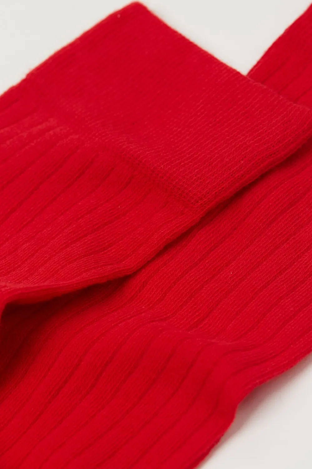 Skarpetki Długie>Intimissimi Długie Skarpety z Bawełny Soft w Prążek czerwony - 766j - rosso intenso
